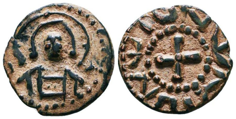 CRUSADERS, Edessa. Joscelin I de Courtenay or Joscelin II. 1119-1150. Æ Follis. ...