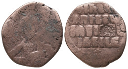 Islamic Coins. Arabic countermar on Byzantine Follis, Ae
Reference:
Condition: Very Fine



 Weight: 9.7 gr Diameter: 29.6 mm