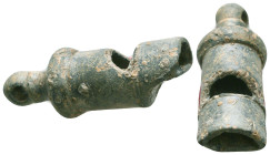 Ancient Roman MILITARY LEGIONARY WHISTLE.
Reference:

Condition: Very Fine

Weight: 12.3 Diameter: 34.2 mm
