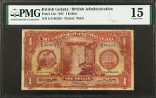 BRITISH GUIANA. The Government of British Guiana. 1 Dollar, 1937. P-12a. PMG Choice Fine 15.
Estimate $100.00 - $150.00