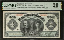 CANADA. The Dominion of Canada. 1 Dollar, 1911. DC-18d. PMG Very Fine 20.
Estimate $150.00 - $250.00