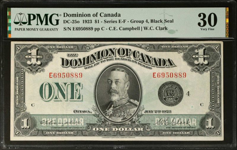 CANADA. The Dominion of Canada. 1 Dollar, 1923. DC-25o. PMG Very Fine 30.
PMG c...