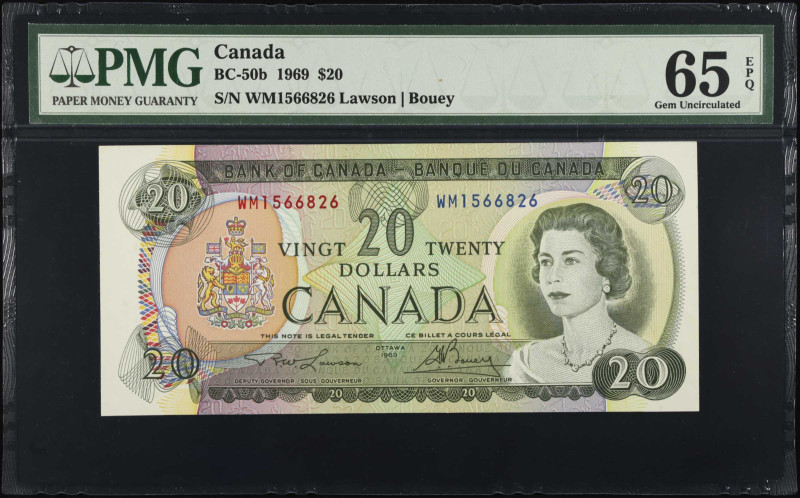 CANADA. Bank of Canada. 20 Dollars, 1969. BC-50b. PMG Gem Uncirculated 65 EPQ.
...