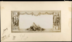 CANADA. The Canadian Bank of Commerce. 50 Dollars, 1917. P-Unlisted. Back Photo Proof. About Uncirculated.
Printer's annotations.
Estimate $500.00 -...