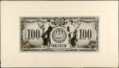 CANADA. The Canadian Bank of Commerce. 100 Dollars, 1917. P-Unlisted. Back Photo Proof. About Uncirculated.
A mock up photo proof for this rejected d...