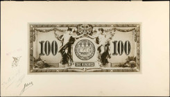 CANADA. The Canadian Bank of Commerce. 100 Dollars, 1917. P-Unlisted. Photo Back Proof. About Uncirculated.
The approved photo back proof of this 100...