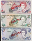 CAYMAN ISLANDS. Lot of (3). Cayman Islands Monetary Authority. 1, 5 & 10 Dollars, 1998. P-21s, 22s & 23s. Specimens. Uncirculated.
Estimate $100.00 -...