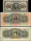 COSTA RICA. Lot of (3). El Banco Anglo Costarricense. 1, 5 & 10 Colones, 19xx-1917. P-S121 r, S122r & S123r. Remainders. About Uncirculated.
3 pieces...