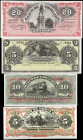 COSTA RICA. El Banco de Costa Rica. Mixed Denominations, 1899-1908. P-S163r, S173r, S174r & S179r. Remainders. Uncirculated.
Remainders. Toning is no...