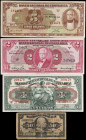 COSTA RICA. Lot of (4). Mixed Banks. Mixed Denominations, 1935-67. P-165, 190, 209a & 235. Fine to Uncirculated.
An interesting quartet of Costa Rica...