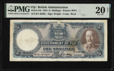 FIJI. Government of Fiji. 5 Shillings, 1934. P-31b. PMG Very Fine 20 Net. Repaired, Pieces Added.
PMG comments "Repaired, Pieces Added".
Estimate $1...