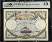 FRANCE. Banque de France. 50 Francs, 1928. P-77a. PMG Extremely Fine 40.
PMG comments "Staple Holes".
Estimate $300.00 - $500.00