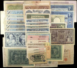 GERMANY. Lot of (52). Mixed Banks. Mixed Denominations, Mixed Dates. P-Various. Fine to Very Fine.
Included in this lot are P-8a; 9b; 20; 22; 24a; 24...