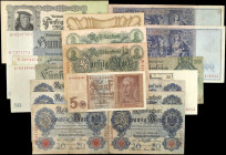 GERMANY. Lot of (19). Mixed Banks. Mixed Denominations, Mixed Dates. P-Various. Fine to Very Fine.
Included in this lot are P-25a; 25b; 26a; 28; 31; ...