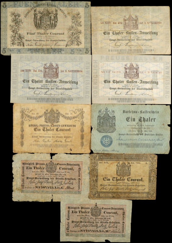 GERMANY. Lot of (9). Mixed Banks. Mixed Denominations, Mixed Dates. P-Various. V...