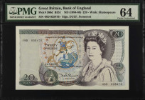 GREAT BRITAIN. Lot of (2). Bank of England. 20 Pounds, ND (1984-88). P-380d. Consecutive. PMG Choice About Uncirculated 58 & Choice Uncirculated 64.
...
