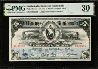 GUATEMALA. El Banco de Guatemala. 5 Pesos, 1914-15. P-S143c. PMG Very Fine 30.
Estimate $100.00 - $200.00