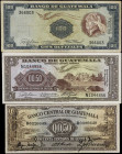 GUATEMALA. Lot of (2). Mixed Banks. 1/2 & 100 Quetzales, 1942-63. P-13a, 41c & 50d. Fine.
Two of the notes have been pressed. SOLD AS IS/NO RETURNS. ...