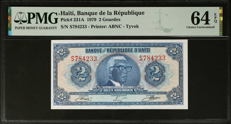 HAITI. Banque de la Repulique. 2 Gourdes, 1979. P-231A. PMG Choice Uncirculated ...