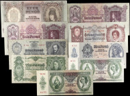 HUNGARY. Lot of (9). Magyar Nemzeti Bank. Mixed Denominations, 1928-45. P-Various. Very Fine.
Included in this lot are P-98; 96; 97; 98; 99; 100; 109...