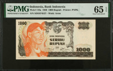 INDONESIA. Lot of (2). Bank Indonesia. 1000 Rupiah, 1968-75. P-110a & 113a. PMG Gem Uncirculated 65 EPQ & Superb Gem Unc 67 EPQ.
Estimate $150.00 - $...