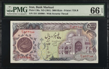 IRAN. Bank Markazi Iran. 5000 Rials, ND (1981). P-130a. PMG Gem Uncirculated 66 EPQ.
Estimate $75.00 - $125.00