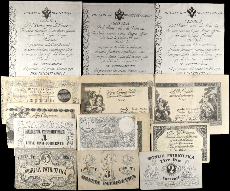 ITALY. Lot of (15). Mixed Banks. Mixed Denominations, Mixed Dates. P-Various. Ve...