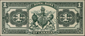 JAMAICA. The Royal Bank of Canada. 1 Pound, 1911. P-S221bp. Back Proof. Uncirculated.
Printer's annotations on back.
Estimate $250.00 - $500.00