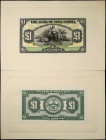 JAMAICA. Lot of (2). The Bank of Nova Scotia. 1 Pound, 1930. CH#550-38-04-02fp & bp. Uncirculated.
Estimate $200.00 - $300.00
