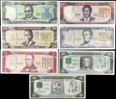 LIBERIA. Lot of (7). Mixed Banks. 5, 10, 20, 50 & 100 Dollars, 1989-99. P-Various. About Uncirculated to Uncirculated.
Included in this lot are P-19;...