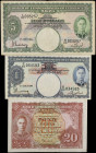 MALAYA. Lot of (3). Board of Commissioners of Currency Malaya. Mixed Denominations, 1941. P-9a, 11 & 12. Very Fine.
A trio of Very Fine Malaya notes....