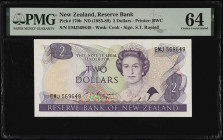 NEW ZEALAND. Lot of (3). The Reserve Bank of New Zealand. 2, 5 & 10 Dollars, ND (1985-92). P-170b, 171c & 172b. PMG Choice Uncirculated 64.
Estimate ...