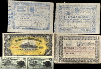 PARAGUAY. Lot of (6). Mixed Banks. Mixed Denominations, 1860-1907. P-S141, 12, 21, 23 & 159. Fine to Extremely Fine.
SOLD AS IS/NO RETURNS. 
Estimat...