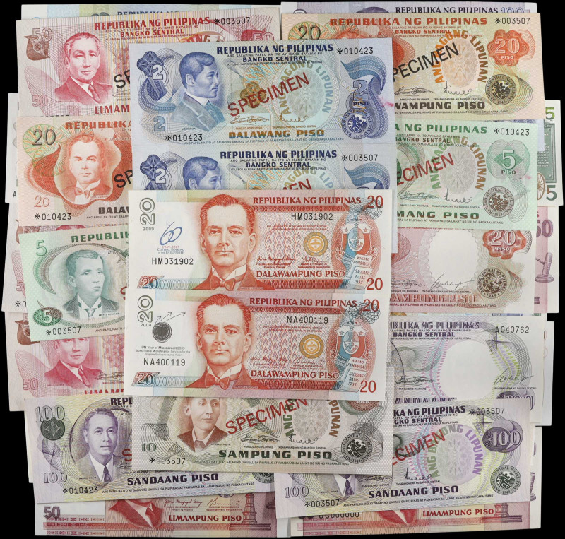 PHILIPPINES. Lot of (52). Mixed Banks. Mixed Denominations, Mixed Dates. P-Vario...