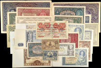 POLAND. Lot of (26). Mixed Banks. Mixed Denominations, Mixed Dates. P-Various. Fine to Extremely Fine.
Included in this lot are P-23; 24; 25; 26; 27;...