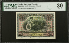 SPAIN. Banco de Espana. 25 Pesetas, 1907. P-62a. PMG Very Fine 30.
Estimate $100.00 - $200.00