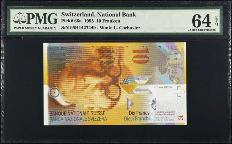 SWITZERLAND. Lot of (2). Schweiserische Nationalbank. 10 & 20 Franken, 1994-95. ...