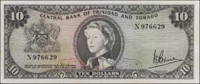 TRINIDAD & TOBAGO. Central Bank of Trinidad and Tobago. 10 Dollars, 1964. P-28c. Very Fine.
Estimate $50.00 - $100.00