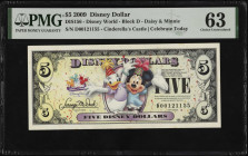 UNITED STATES. Disney Dollar. 5 Dollars, 2009. PMG Choice Uncirculated 63.
Estimate $100.00 - $200.00