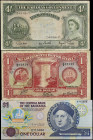 MIXED LOTS. BRITISH GUIANA & BAHAMAS. Lot of (3). Mixed Banks. Mixed Denominations, 1936-92. P-12c, 13d & 50a. Very Fine to Uncirculated.
British Gui...
