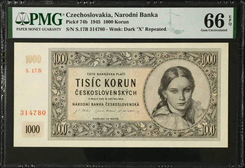 MIXED LOTS. Czechoslovakia & Slovakia. Lot of (2). Mixed Banks. 20 & 1000 Korun,...