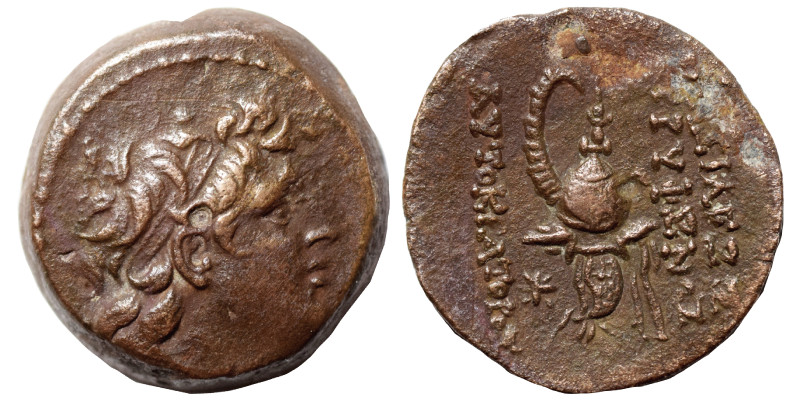 SELEUKID KINGS of SYRIA. Tryphon, 142-138 BC. Ae (bronze, 4.61 g, 18 mm), Antioc...