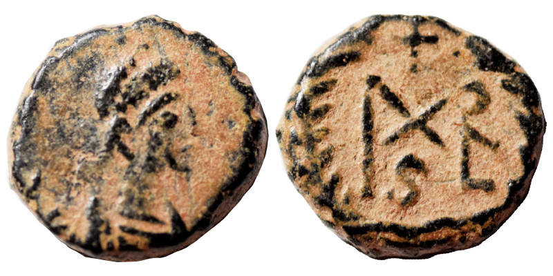 Marcian, 450-457. Nummus (bronze, 0.96 g, 10 mm), Uncertain mint. D N MARCIANVS ...