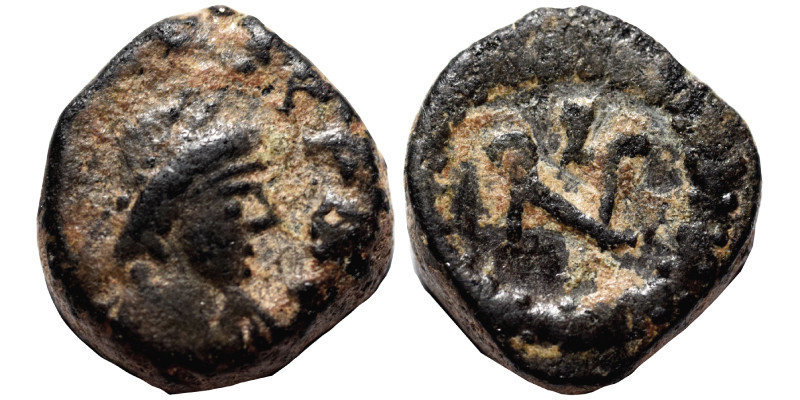 Zeno, second reign, 476-491. Nummus (bronze, 0.79 g, 9 mm). Thessalonica. D N ZE...