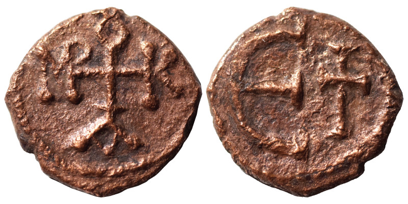 Maurice Tiberius, 582-602. Pentanummium (bronze, 1.30 g, 14 mm), Theoupolis (Ant...