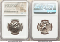 MACEDONIAN KINGDOM. Alexander III the Great (336-323 BC). AR tetradrachm (36mm, 16.88 gm, 11h). NGC Choice Fine 5/5 - 1/5, scratches. Posthumous issue...