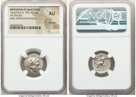 MACEDONIAN KINGDOM. Alexander III the Great (336-323 BC). AR drachm (18mm, 12h). NGC AU, brushed. Posthumous issue of Abydus, ca. 310-297 BC. Head of ...