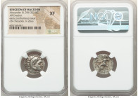 MACEDONIAN KINGDOM. Alexander III the Great (336-323 BC). AR drachm (18mm, 12h). NGC XF. Posthumous issue of Colophon, 310-301 BC. Head of Heracles ri...