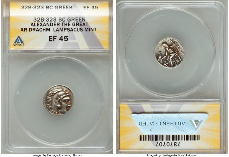 MACEDONIAN KINGDOM. Alexander III the Great (336-323 BC). AR drachm ( 17mm, 5h) ...