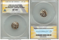 MACEDONIAN KINGDOM. Alexander III the Great (336-323 BC). AR drachm ( 17mm, 5h) ANACS XF 45. Early posthumous issue of Lampsacus, ca. 310-301 BC. Head...